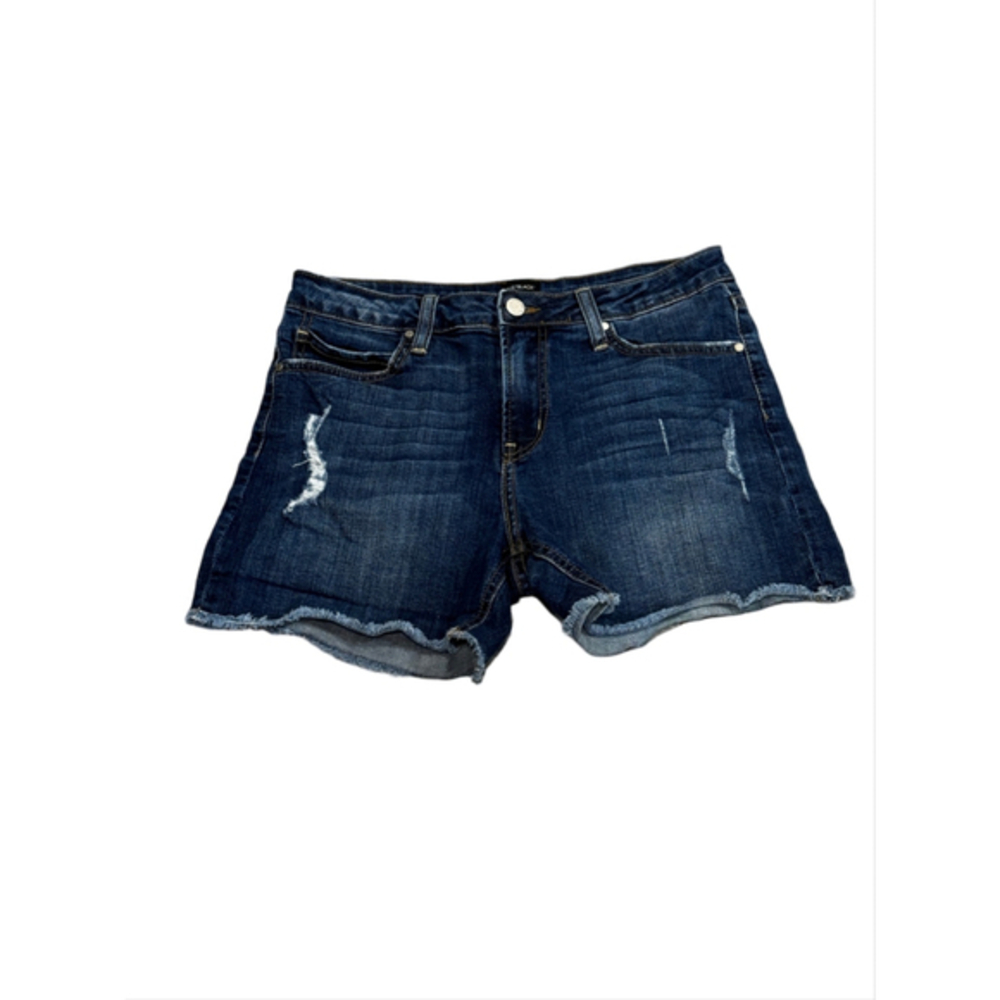 Just Black Denim High Rise Raw Hem Shorts